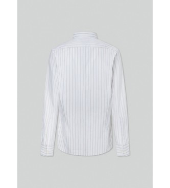 Hackett London Camicia fine a righe bianche