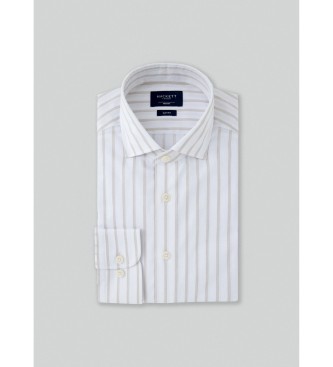 Hackett London Camicia fine a righe bianche