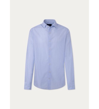 Hackett London Fine Stripe Shirt blue