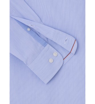 Hackett London Fine Stripe Eng Strip Shirt blue