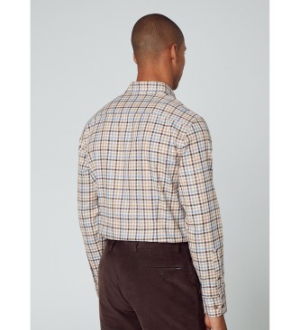 Hackett London Flanellen 3 Col Gingham veelkleurig overhemd