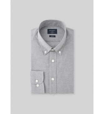 Hackett London Flanel graues Hemd