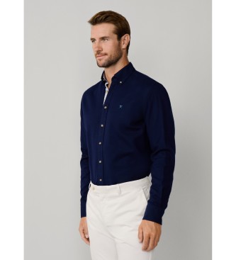 Hackett London Camisa Flannel Multi marino