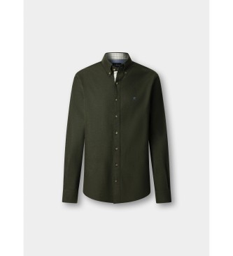 Hackett London Camisa Flannel Multi verde