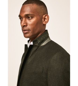 Hackett London Taje Flannel verde oscuro