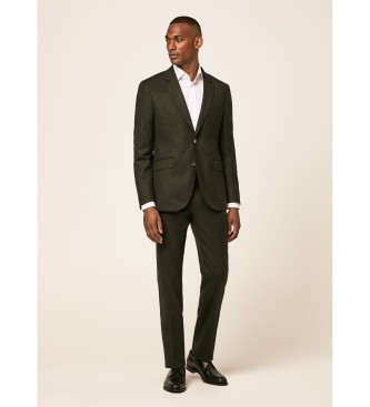 Hackett London Taje Flannel verde oscuro