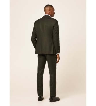 Hackett London Taje Flannel verde oscuro