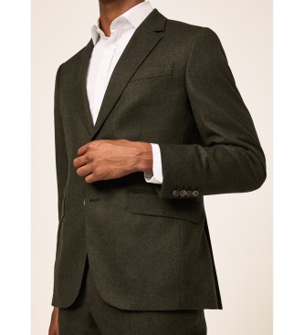 Hackett London Taje Flannel verde oscuro