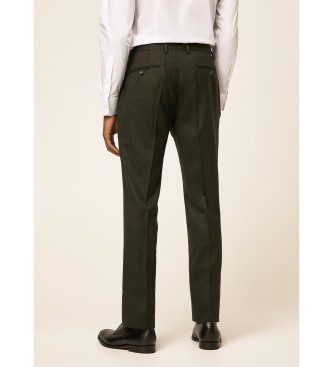 Hackett London Taje Flannel verde oscuro