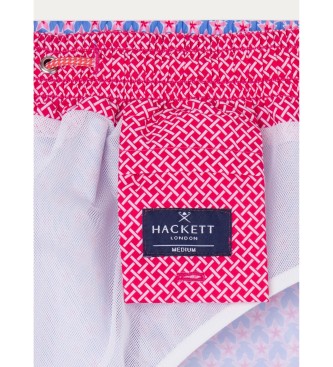 Hackett London Modro rdeče cvetlične geo kopalke