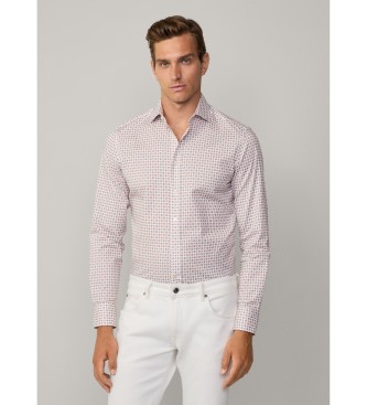 Hackett London Camicia stampata con foulard rosso