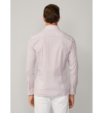 Hackett London Camicia stampata con foulard rosso