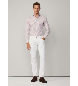 Hackett London Camicia stampata con foulard rosso