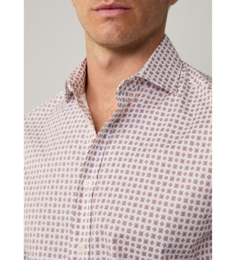 Hackett London Camicia stampata con foulard rosso