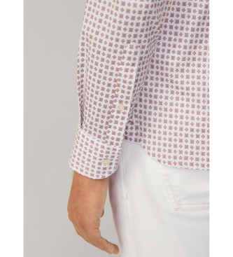 Hackett London Camicia stampata con foulard rosso
