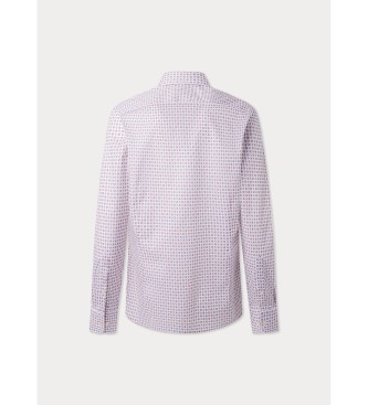 Hackett London Camicia stampata con foulard rosso