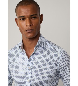 Hackett London Srajca s potiskom Foulard modra