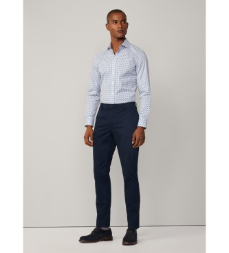 Hackett London Srajca s potiskom Foulard modra