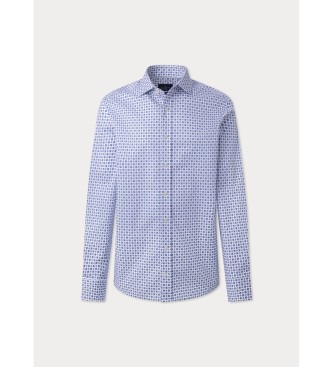 Hackett London Srajca s potiskom Foulard modra
