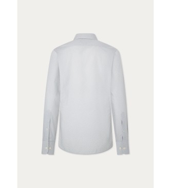 Hackett London Shirt met foulardprint grijs