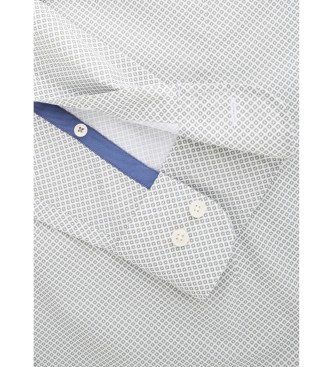 Hackett London Shirt met foulardprint grijs