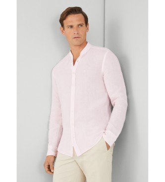 Hackett London Plaggskjorta rosa