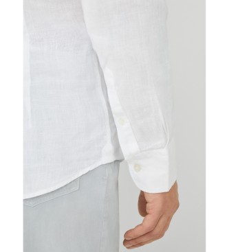 Hackett London Garment Dye Linnen Overhemd wit