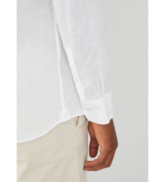 Hackett London Garment Dye-skjorta vit