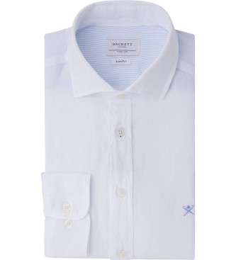 Hackett London Garment Dye-skjorte hvid