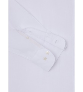 Hackett London Camisa branca tingida com tinta para vesturio
