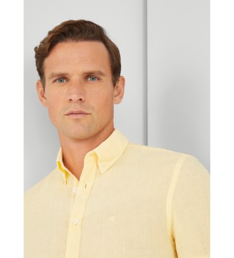 Hackett London Garment Dye Skjorta gul