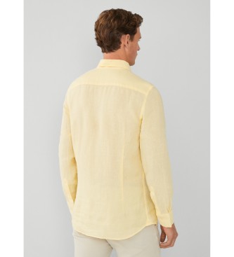 Hackett London Garment Dye Skjorta gul