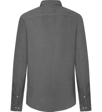 Hackett London Garment Dye grn skjorte