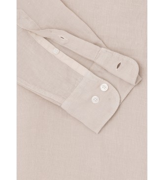 Hackett London Garment Dye beige skjorte