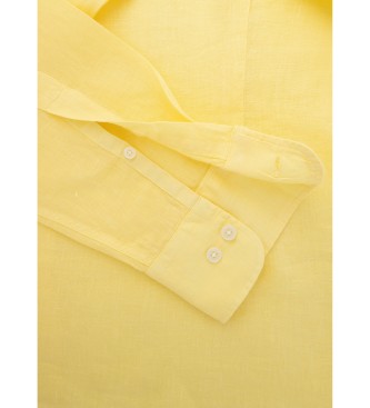 Hackett London Kleidungsstck Leinenhemd gelb