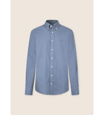 Hackett London Blaues Oxford-Hemd