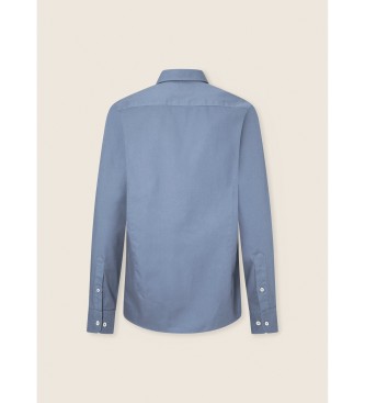 Hackett London Blaues Oxford-Hemd