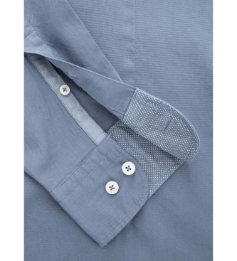 Hackett London Blaues Oxford-Hemd
