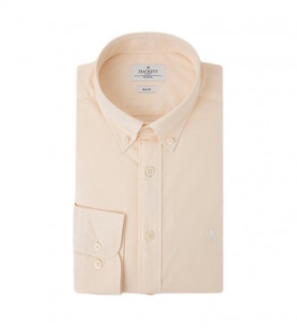 Hackett London Oxford Fit SLim overhemd beige