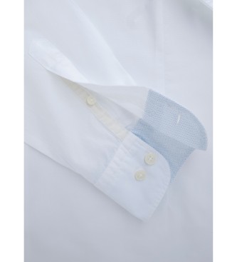 Hackett London Garment Oxford Fit Slim blanco