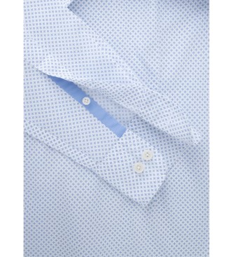 Hackett London Shirt met geomotiefprint blauw