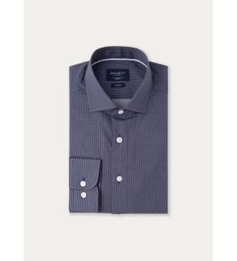 Hackett London Skjorte med geometrisk print, bl