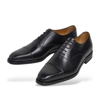 Hackett London George Oxford-sko i l�der, sort