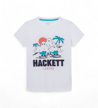 Hackett London Ghost Boarders T-shirt wit