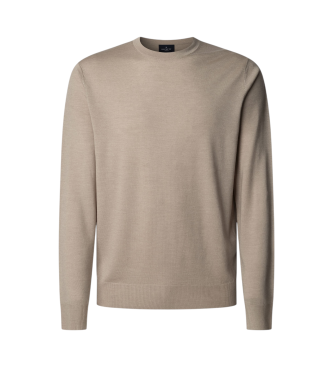 Hackett London Beżowy sweter Gmd