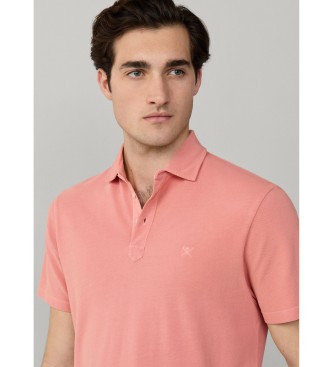 Hackett London Polo in piqu� rosa
