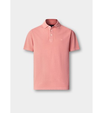 Hackett London Polo in piqu� rosa