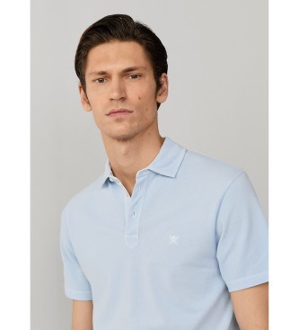 Hackett London Polo in piqu� blu