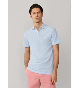 Hackett London Polo in piqu� blu
