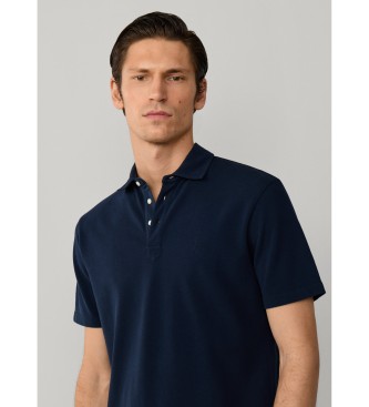 Hackett London Polo in piqu� blu navy